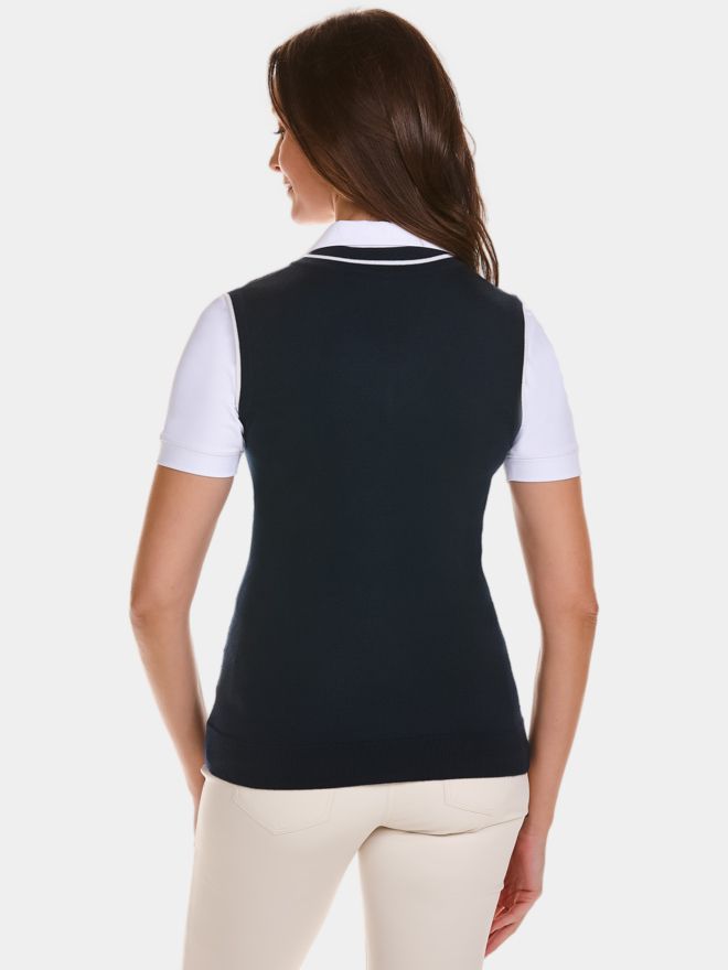 Valiente pletený svetr Basic námořnictvo