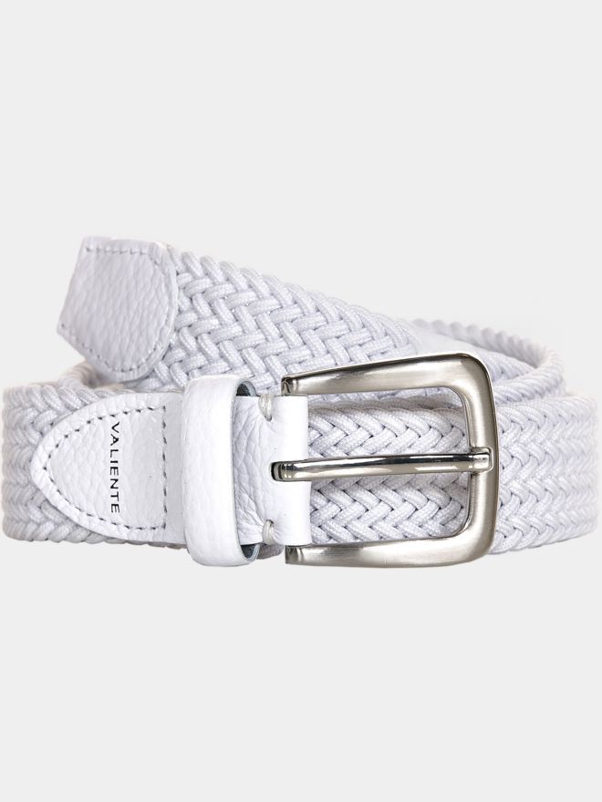 Valiente Flecht Gürtel Accessoires weiß