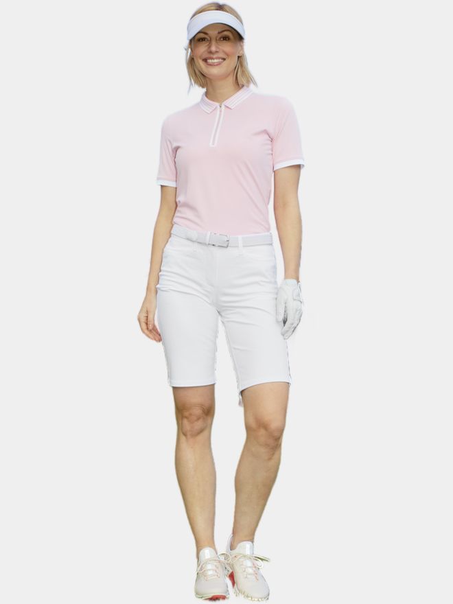Valiente ROSE Nylon-Stretch Bermuda Hose weiß