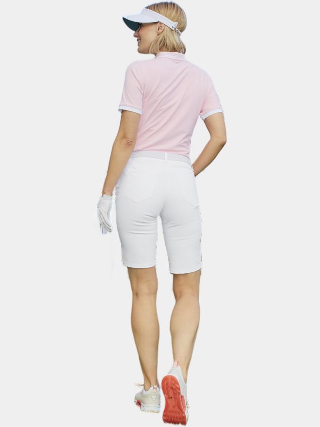 Valiente ROSE Nylon-Stretch Bermuda Hose weiß