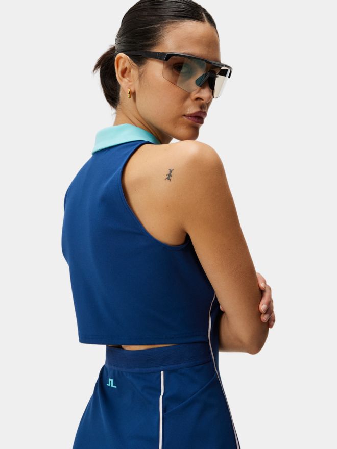 J.Lindeberg Nadia Dress ohne Arm Kleid blau