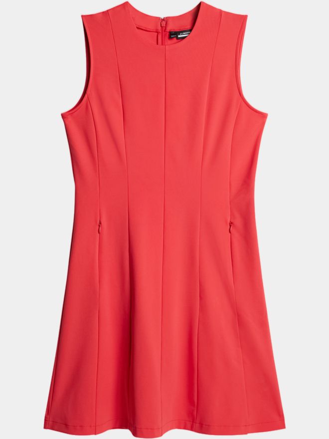 J.Lindeberg Jasmin Dress ohne Arm Kleid rot