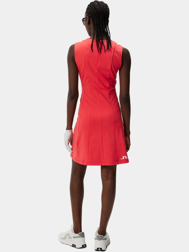 J.Lindeberg Jasmin Dress ohne Arm Kleid rot