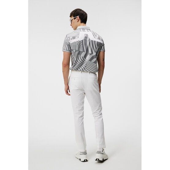 J.Lindeberg  KV Tour Print Golf Half Sleeve Polo light gray