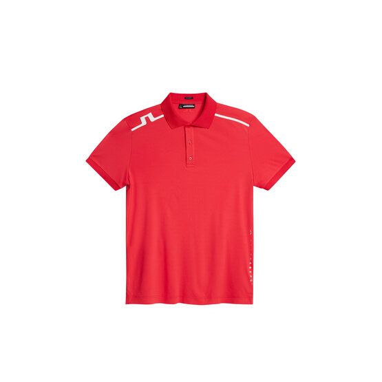 J.Lindeberg Lionel Regular Fit Halbarm Polo rot