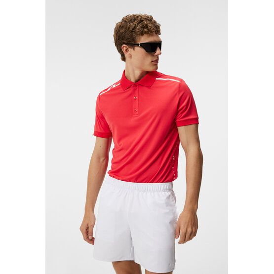 J.Lindeberg  Lionel Regular Fit Half Sleeve Polo red