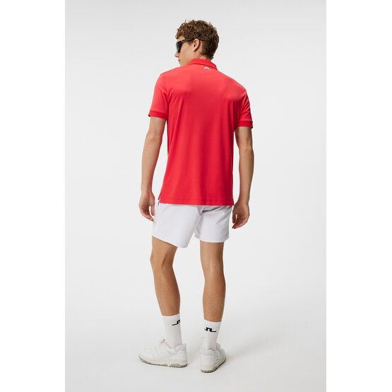 J.Lindeberg Lionel Regular Fit Halbarm Polo rot