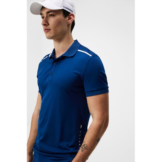 J.Lindeberg  Lionel Regular Fit Half Sleeve Polo blue