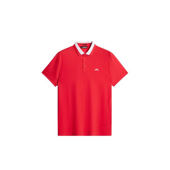 J.Lindeberg Benji Regular Fit Halbarm Polo rot