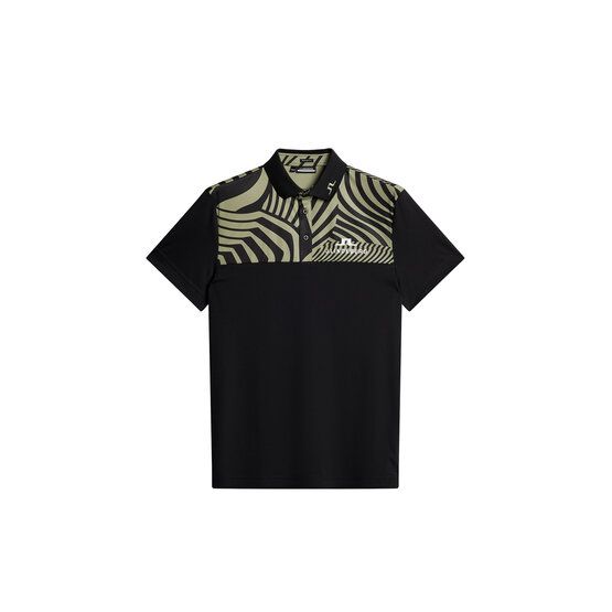 J.Lindeberg  Jeff Tour Golf Half Sleeve Polo black