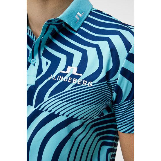 J.Lindeberg KV Tour Printpolo s krátkým rukávem fancy