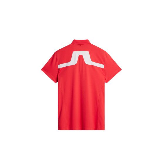 J.Lindeberg KV Tour Solid Golf Halbarm Polo rot