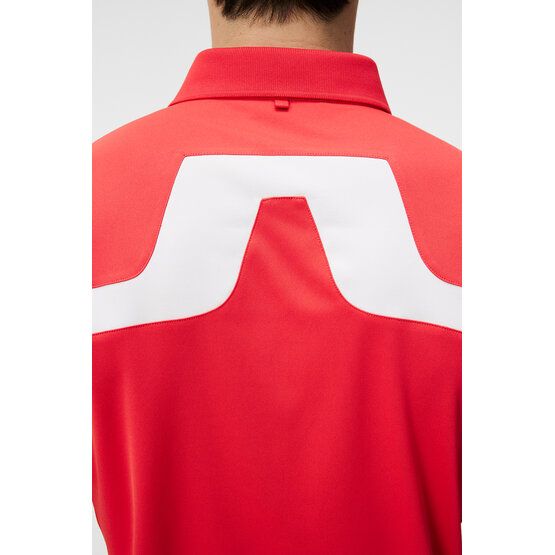 J.Lindeberg  KV Tour Solid Golf Half Sleeve Polo red