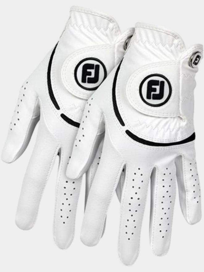FootJoy WeatherSof Handschuh Doppelpack für die linke Hand weiß