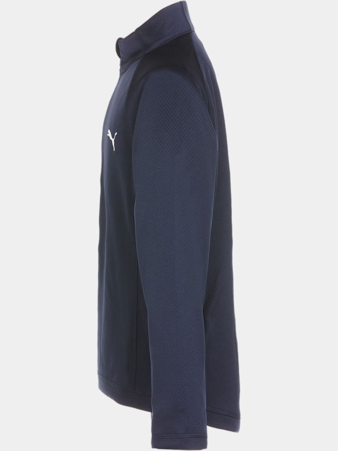 Puma Girls 1/4 Zip Fleece Midlayer navy