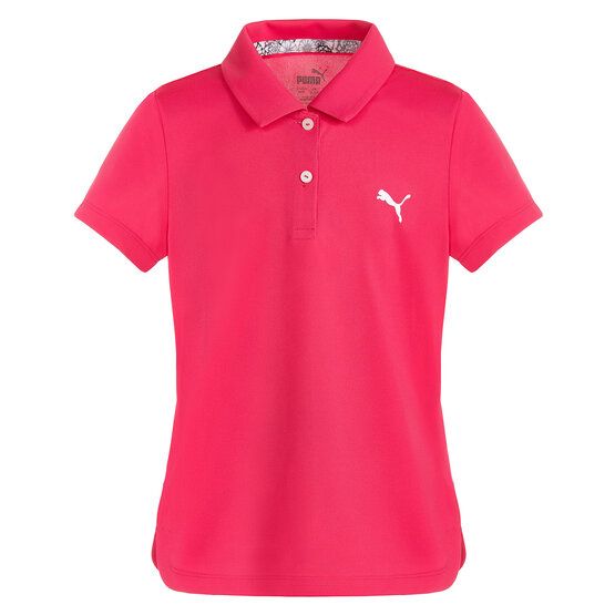 Puma  Girls Essential Half-Sleeve Polo pink