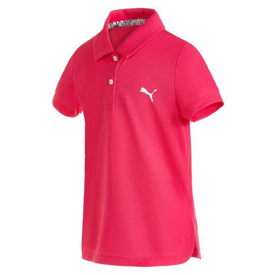 Puma Girls Essential Halbarm Polo pink