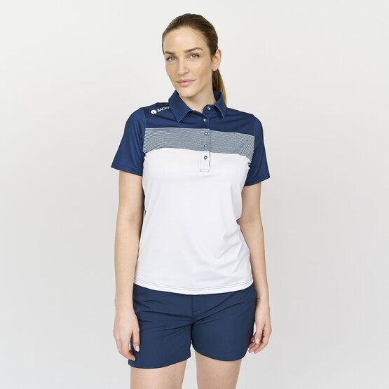 Backtee  Ladies Masters Half Sleeve Polo navy