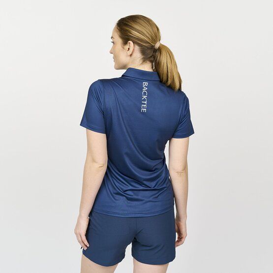 Backtee  Ladies Masters Half Sleeve Polo navy