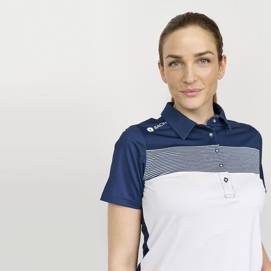 Backtee  Ladies Masters Half Sleeve Polo navy