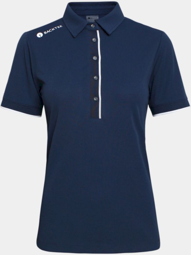 Backtee Ladies Classic Halbarm Polo navy