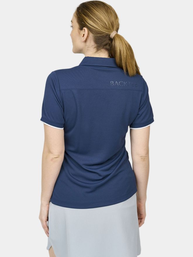 Backtee Ladies Classic Halbarm Polo navy
