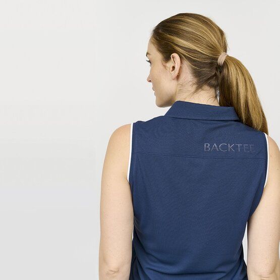 Backtee Dámský klasický top bez rukávů námořnická modrá