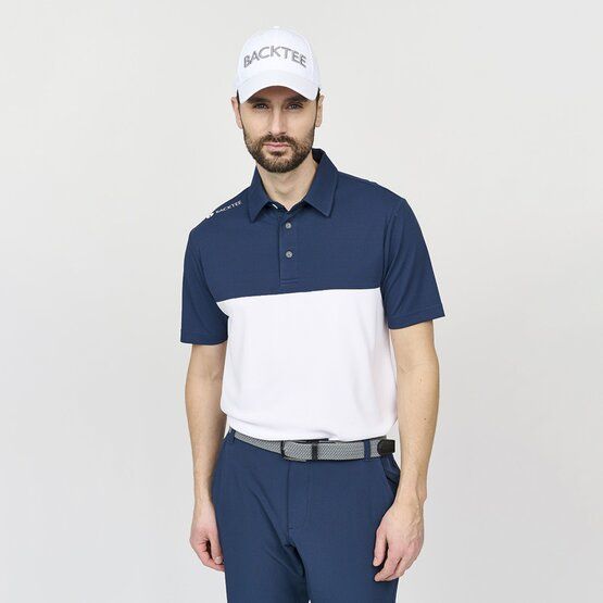 Backtee Mens Tour Halbarm Polo blau