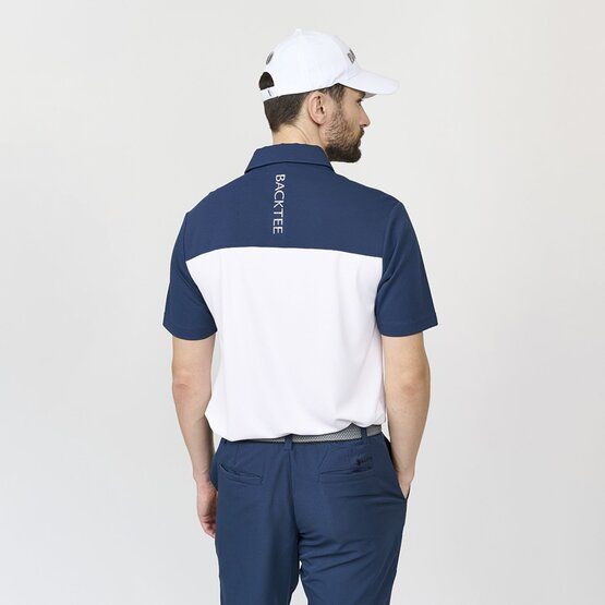 Backtee Mens Tour Halbarm Polo blau