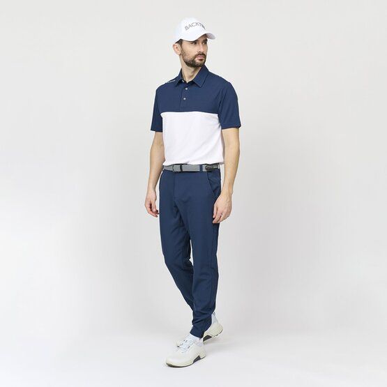 Backtee Mens Tour Halbarm Polo blau