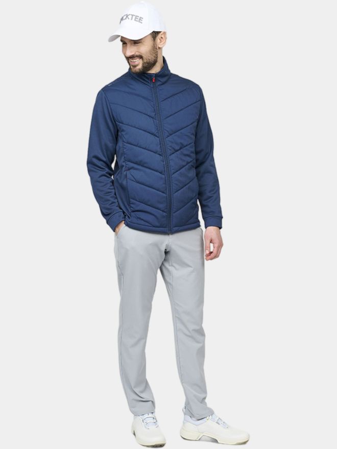 Backtee Mens Hybrid Jacket Stretch Jacket navy