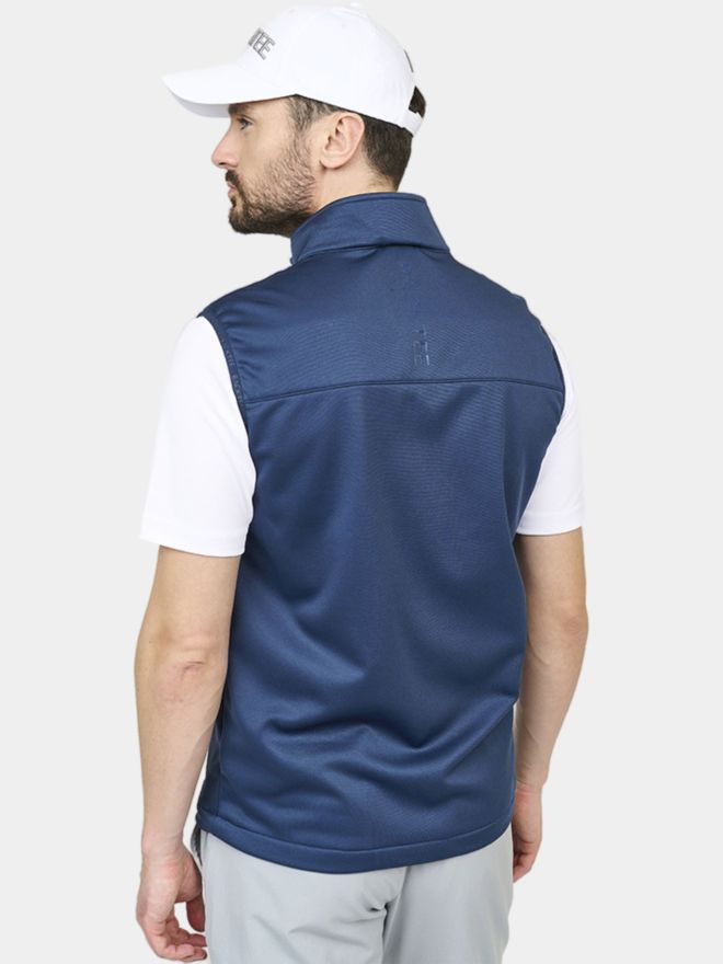 Backtee Mens Hybrid Gilet Stretch Weste navy