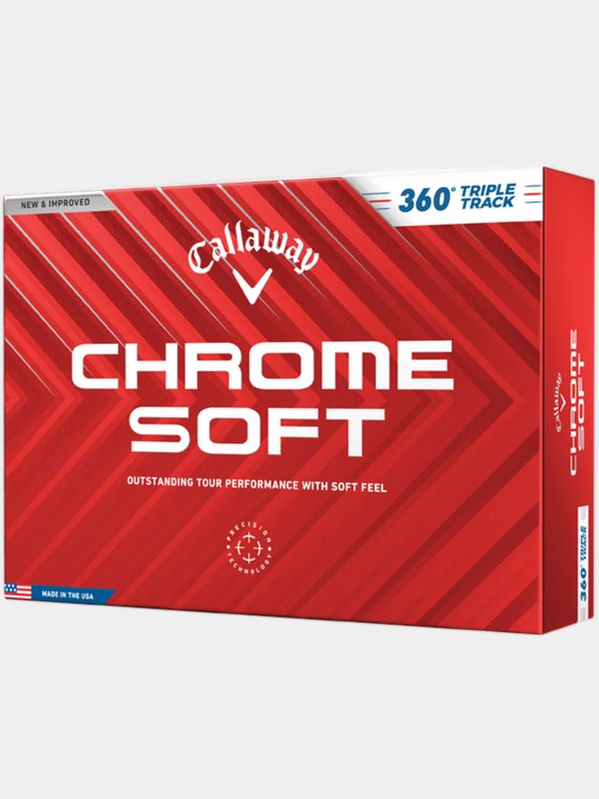 Callaway Chrome Soft 360 Triple Track Golfbälle weiß