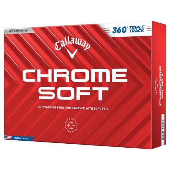 Callaway Chrome Soft 360 Triple Track Golfbälle weiß