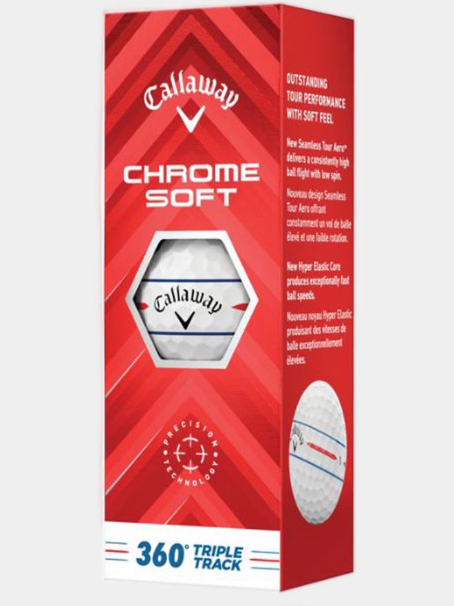 Callaway Chrome Soft 360 Triple Track Golfbälle weiß
