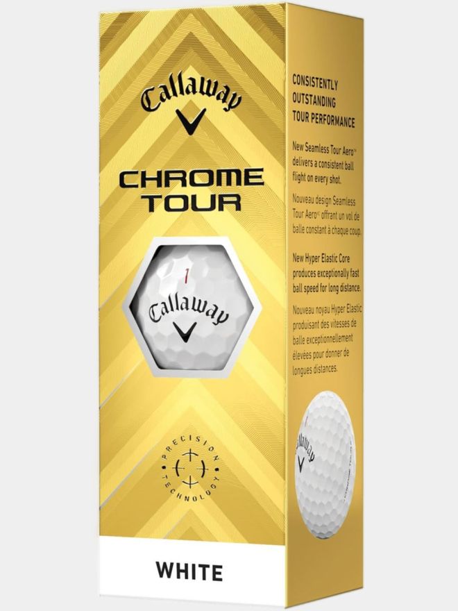 Callaway Chrome Tour 24 Golfball weiß