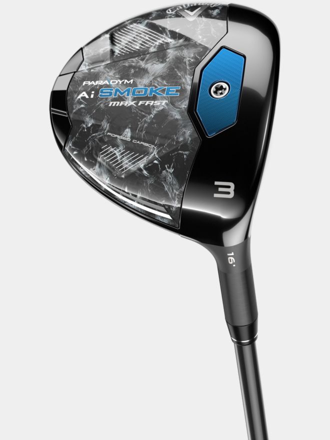 Callaway Paradym Ai Smoke Max Linkshand Fairwayholz Graphit, Regular