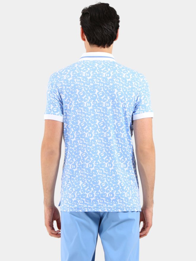 Chervo ABBONO Halbarm Polo hellblau