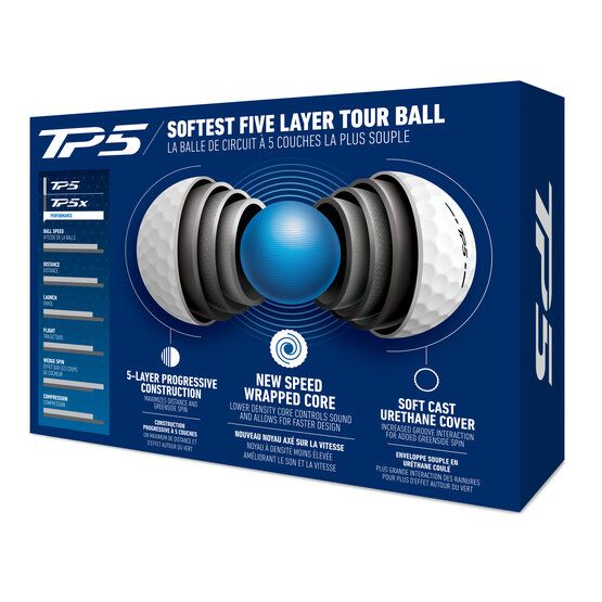 TaylorMade TP5 24 Golfbälle weiß