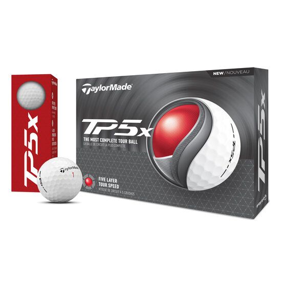 TaylorMade TP5x 24 golfové míčky bílá