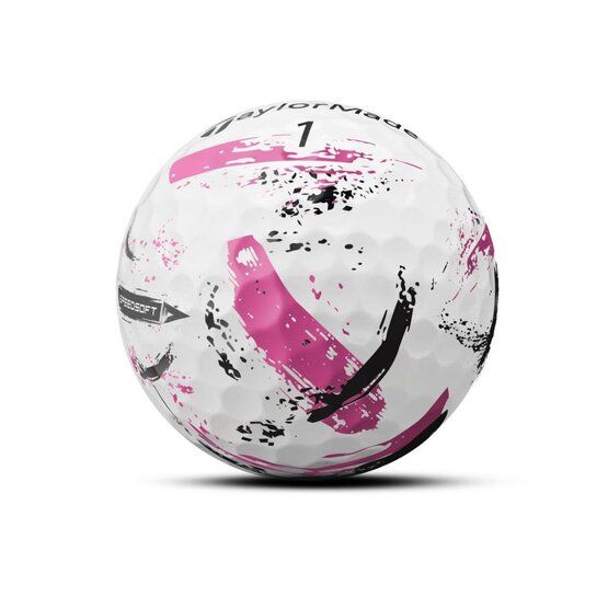 TaylorMade SpeedSoft Ink Golfball pink