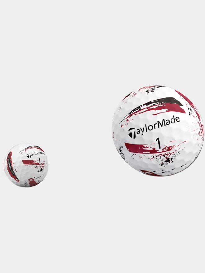 TaylorMade SpeedSoft Ink Golfball rot