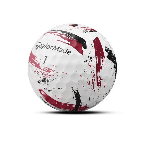 TaylorMade SpeedSoft Ink Golfball rot