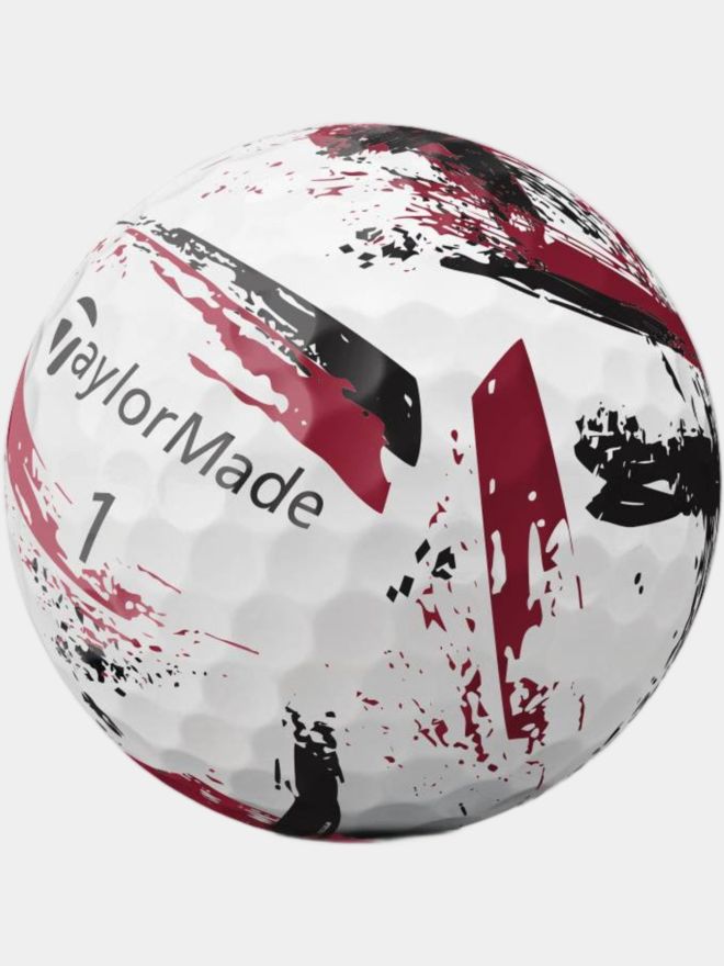 TaylorMade SpeedSoft Ink Golfball rot