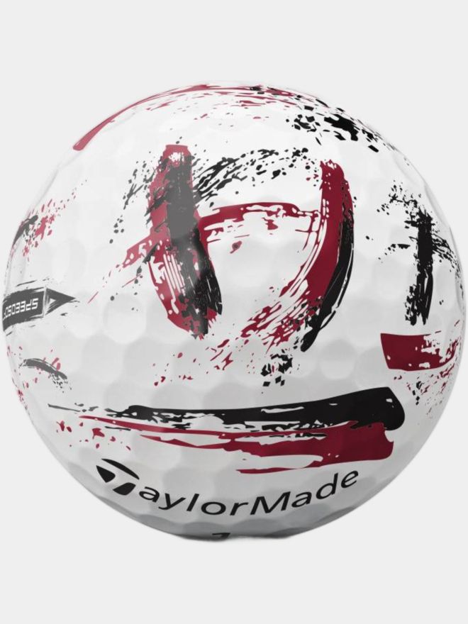 TaylorMade SpeedSoft Ink Golfball rot