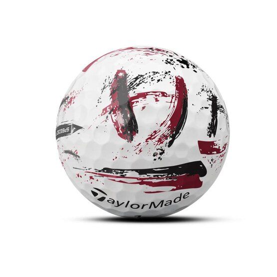 TaylorMade SpeedSoft Ink Golfball rot