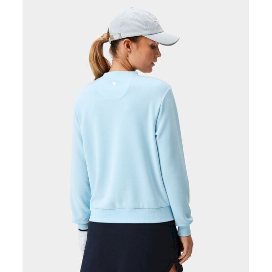 Macade Golf  Mikina Tech Range Crewneck Sweatshirt světle modrá