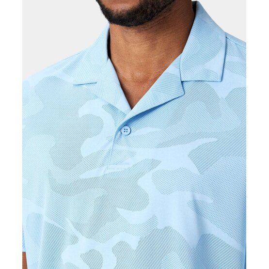 Macade Golf Mack Camp Shirt Halbarm Polo hellblau