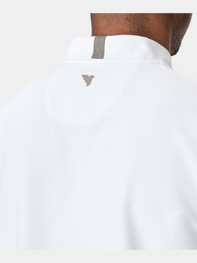 Macade Golf Heath Bomber Shirt Halbarm Polo weiß