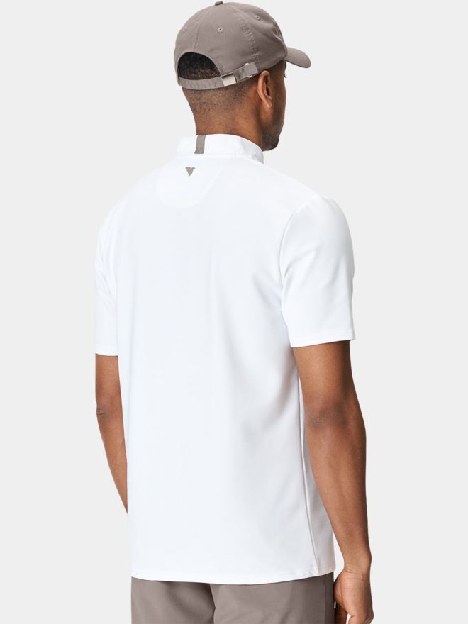 Macade Golf Heath Bomber Shirt Halbarm Polo weiß